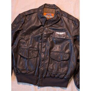 VTG Cooper Type A-2 Brown Goatskin Flight Jacket Size 48L US Air Force USA